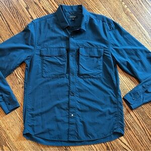 Proof Navy Button-Up Hiking Shirt
